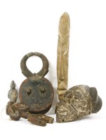 Lot 480 - West African carved masks and similar