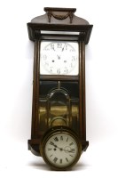 Lot 564 - A late 19th century/ early 20th century brass ships clock