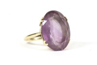 Lot 139 - A 9ct gold single stone amethyst ring
