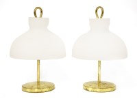 Lot 668 - A pair of Italian 'Arenzano' brass table lamps