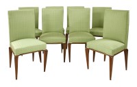 Lot 349 - A set of eight Italian walnut dining chairs