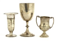 Lot 43 - An Edwardian silver goblet