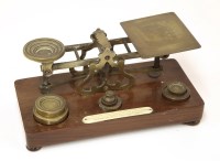 Lot 39 - A set of Samson Mordan brass postal scales