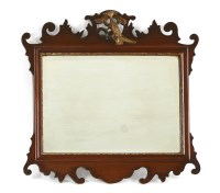 Lot 372 - A Chippendale style mahogany wall mirror