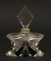 Lot 274 - An Art Deco cut-glass scent bottle