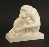 Lot 639 - A Wedgwood monkey group