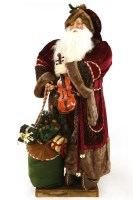 Lot 635 - A life size composition shop display figure of Father Christmas