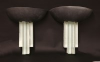 Lot 580 - A pair of Italian wall lights