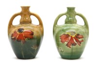 Lot 430 - Two Cobridge stoneware 'Rudbeckia' vases