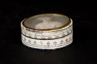 Lot 300 - An 18th Century century ivory circular snuff box