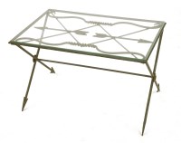 Lot 182 - A French Art Deco painted iron table