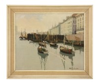 Lot 774 - William Scudder
MORNING AT OSTEND
Signed