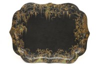 Lot 740 - A Jennings and Bettridge papier mache tray