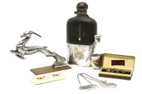 Lot 320 - An Art Deco chrome car mascot in the form of a leaping gazelle