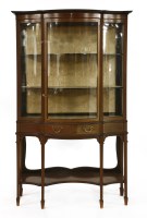 Lot 508 - An Edwardian mahogany display cabinet