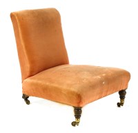 Lot 418 - A 19th century mahogany nursing chair
