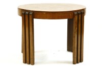 Lot 438 - An Art Deco burr walnut occasional table