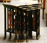 Lot 339 - A nest of Japanese quartetto tables