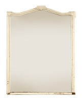 Lot 549 - A large Victorian white painted mirror