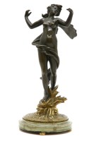 Lot 429 - A French bronze figure of a nymph