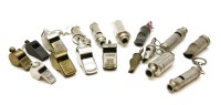 Lot 367 - A collection of old whistles