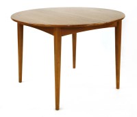 Lot 419 - A Danish teak circular dining table