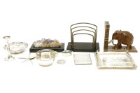 Lot 518 - A collection of silver and silver plated items