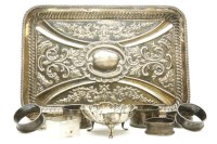 Lot 338 - An Edwardian silver dressing table tray
