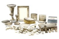 Lot 378 - A quantity of mixed silver