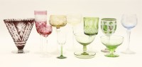 Lot 589 - A quantity of Continental coloured glassware