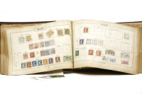 Lot 372 - An old Maury Universal all world stamp album virtually unpicked