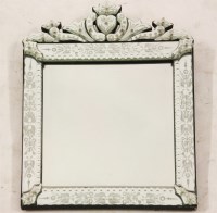 Lot 356 - A Venetian wall mirror
