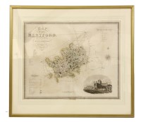 Lot 291 - A 19th century map of Hertfordshire