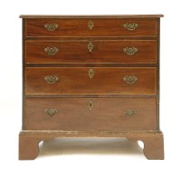 Lot 518 - A small 19th century chest of four drawers