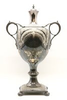 Lot 619 - A Victorian silver plated samovar