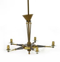 Lot 651 - An Italian five-branch ceiling light