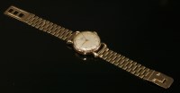 Lot 609 - A gentlemen's 9ct gold Ebel automatic strap watch