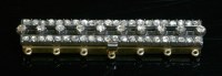 Lot 51 - A late Victorian seven row diamond set clasp