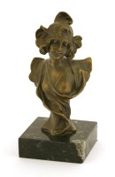Lot 92 - After Henry Jacobs (1864-1935)
a bronze bust of a girl