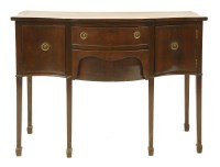 Lot 465 - A Victorian mahogany demi lune card table