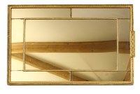Lot 477 - A gilt overmantel mirror