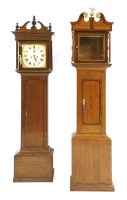 Lot 468 - An oak cased 30 hour longcase clock
