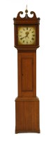 Lot 460 - An oak cased 30 hour longcase clock