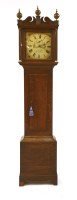 Lot 341 - An oak cased 30 hour longcase clock