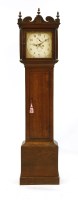 Lot 458 - An oak cased 8 day longcase clock