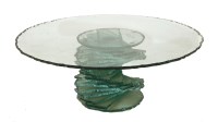 Lot 476 - A contemporary glass coffee table