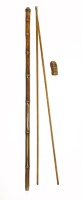 Lot 484A - A stained dark bamboo cane