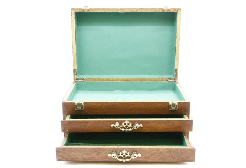 Lot 75 - An oak collectors chest