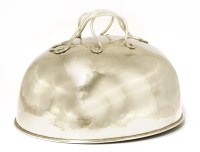Lot 111 - A silver-plated meat cover