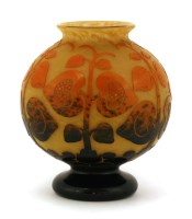 Lot 132 - A Schneider cameo glass vase
